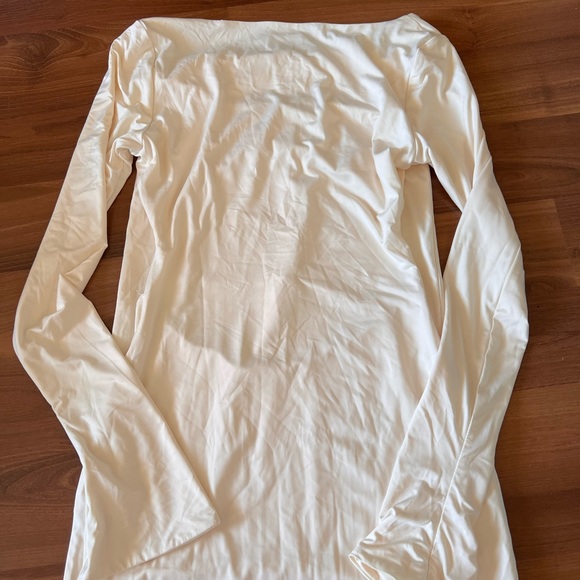 Longsleeve cut out maxi dress maternity cream - Picture 7 of 7